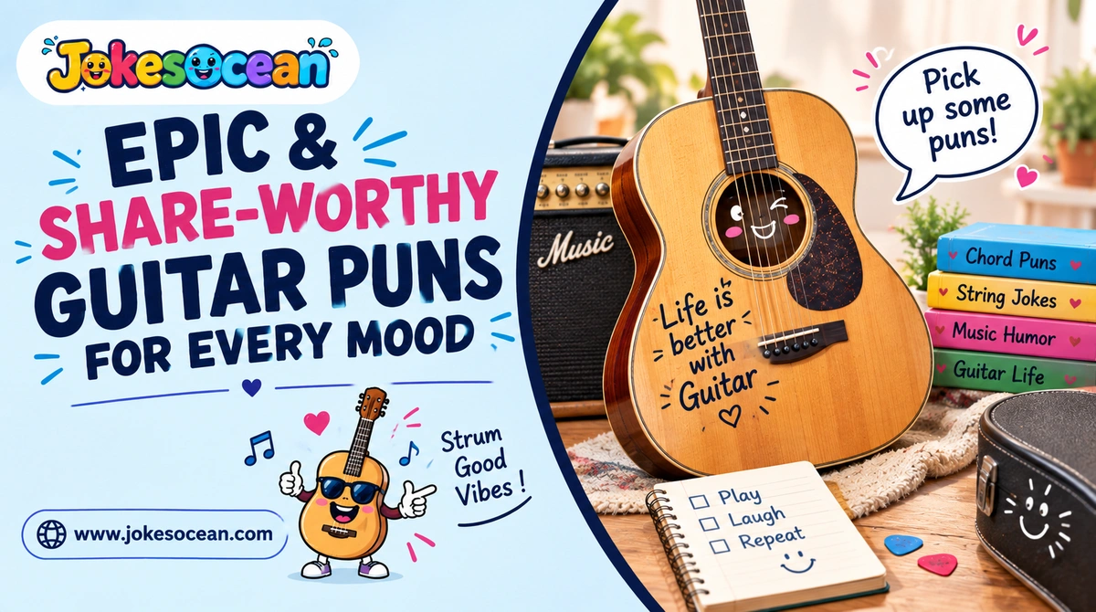 Epic & Share-Worthy Guitar Puns for Every Mood