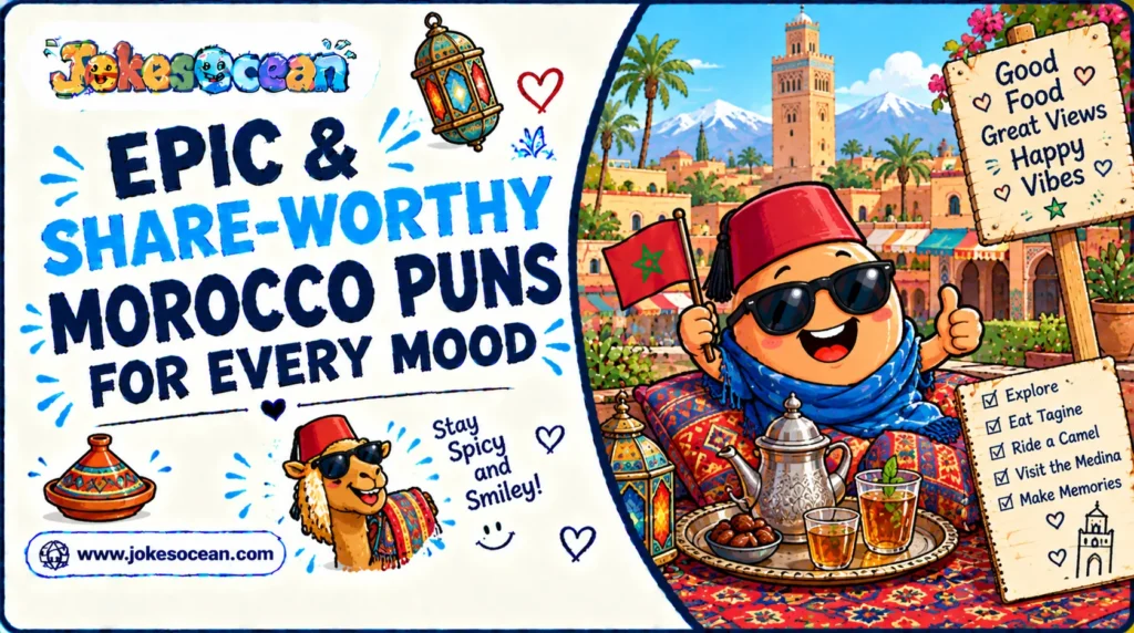 Epic & Share-Worthy Morocco Puns for Every Mood