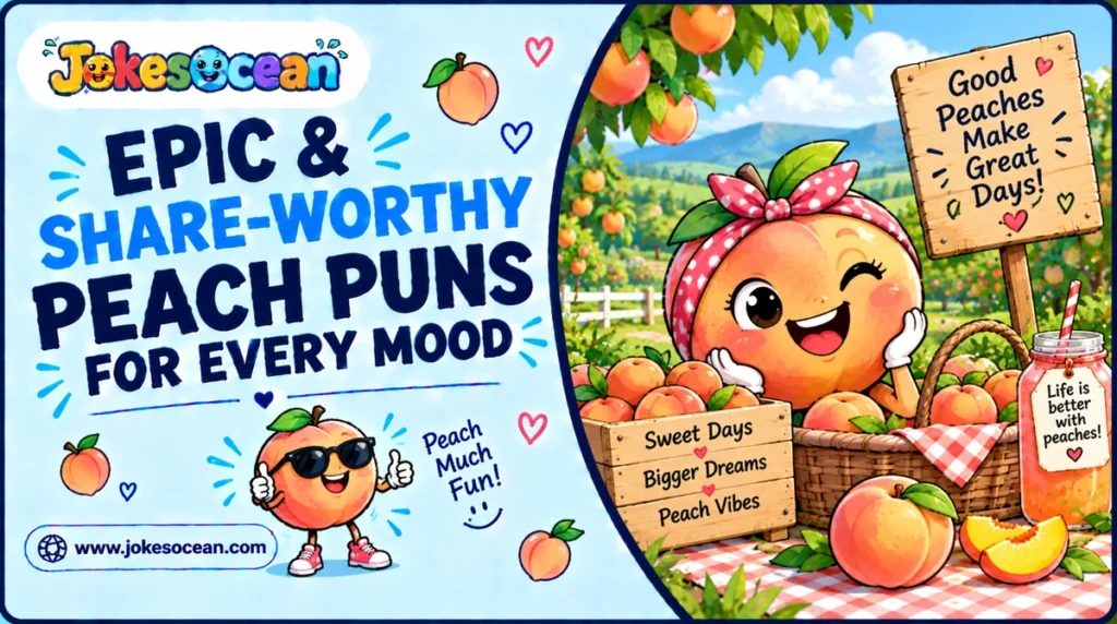 Epic & Share-Worthy Peach Puns for Every Mood