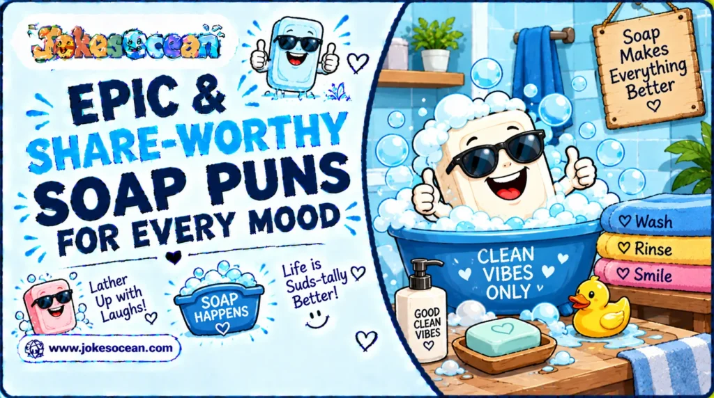 Epic & Share-Worthy Soap Puns for Every Mood