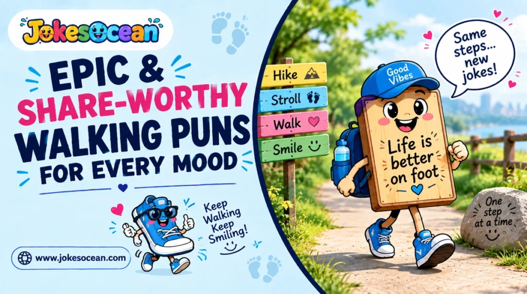 Epic & Share-Worthy Walking Puns for Every Mood