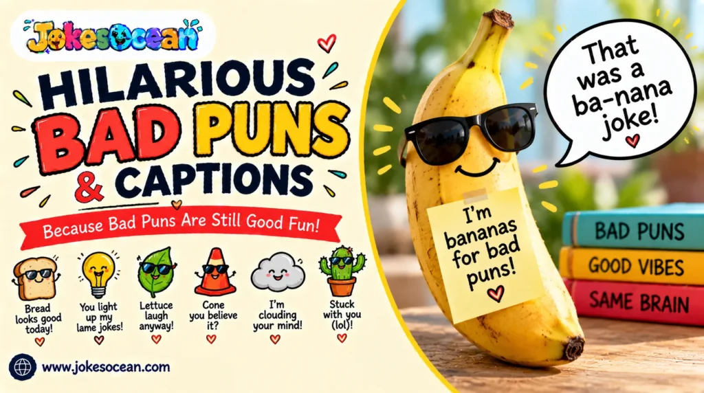 Hilarious Bad Puns & Captions
