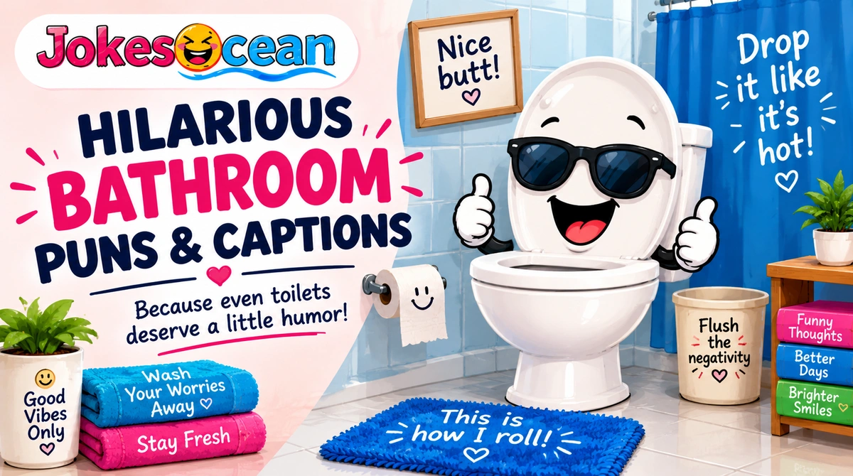 hilarious-bathroom-puns-and-captions Hilarious Bathroom Puns & Captions