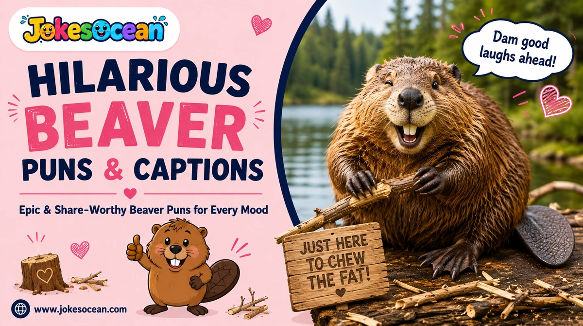 Hilarious Beaver Puns & Captions