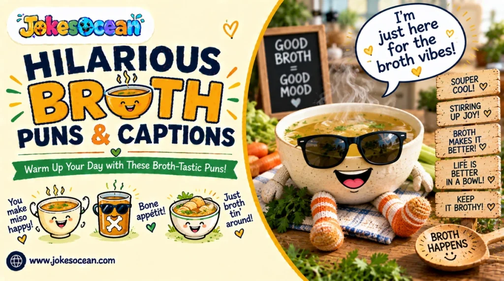 Hilarious Broth Puns & Captions
