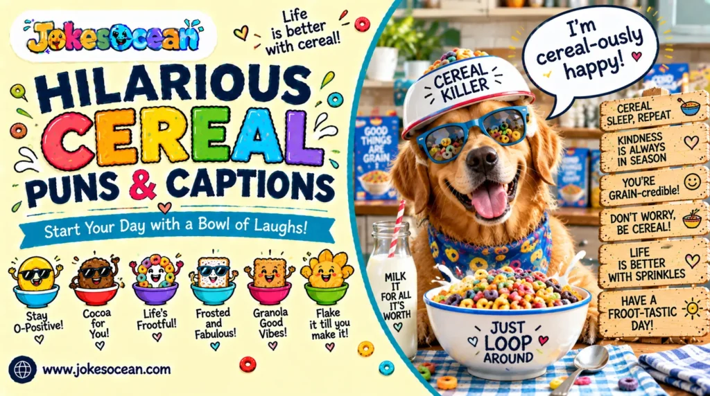 Hilarious Cereal Puns & Captions