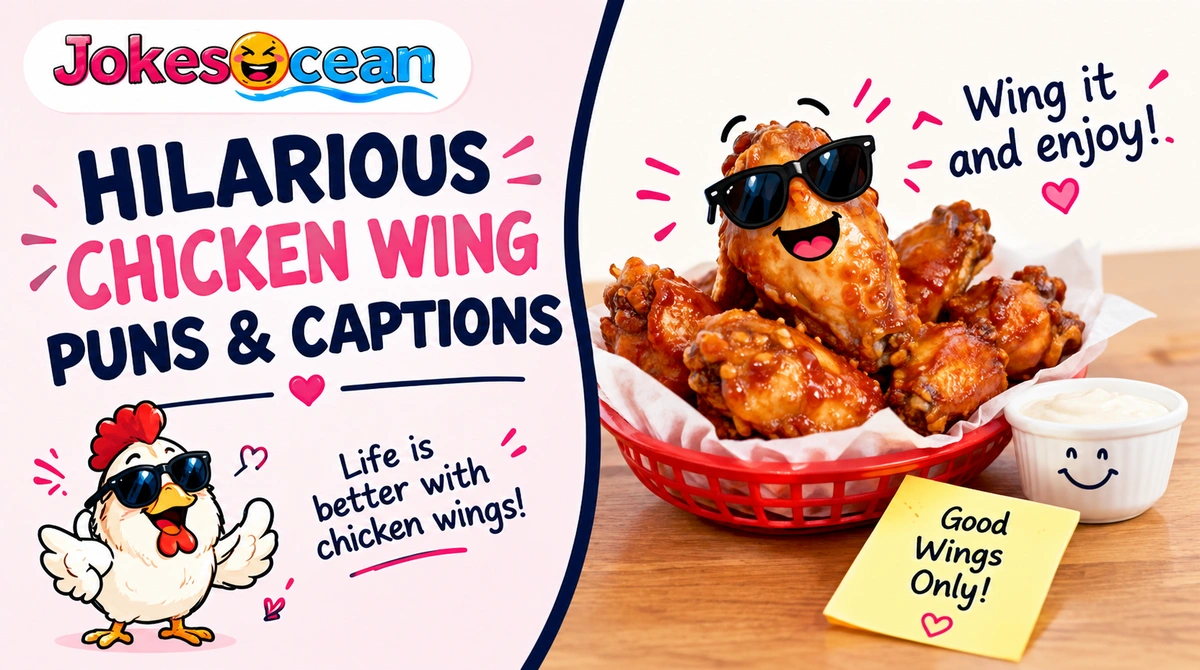 hilarious-chicken-wing-puns-and-captionss Hilarious Chicken Wing Puns & Captions