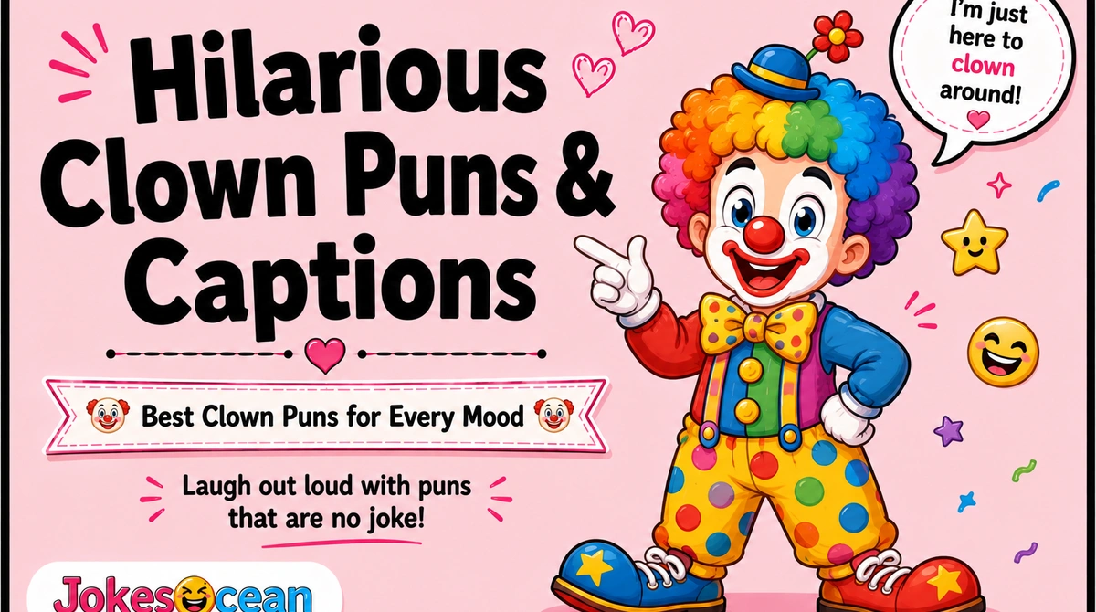 hilarious-clown-puns-and-captions Hilarious Clown Puns & Captions