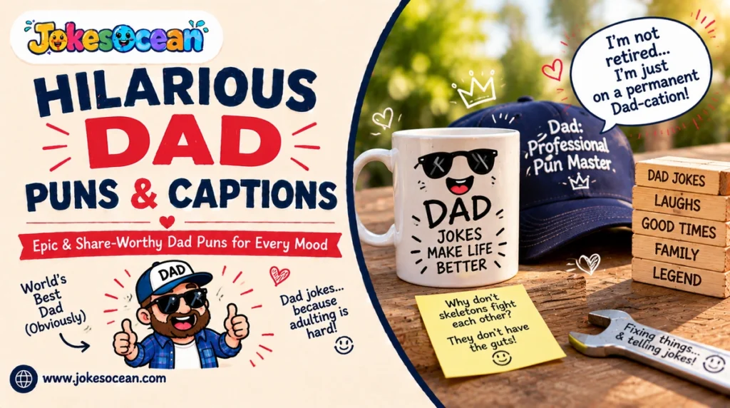 Hilarious Dad Puns & Captions