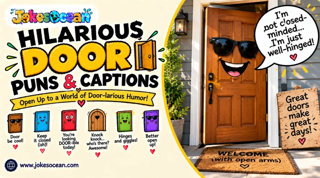 Hilarious Door Puns & Captions