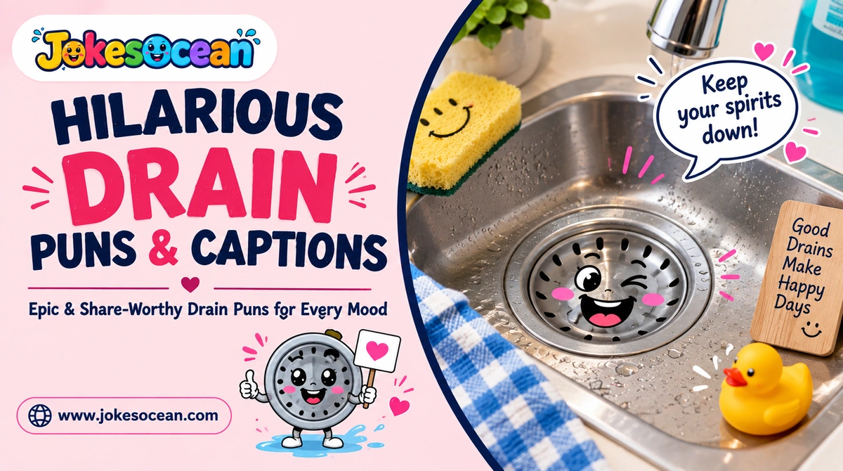 Hilarious Drain Puns & Captions