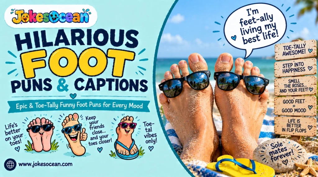 Hilarious Foot Puns & Captions