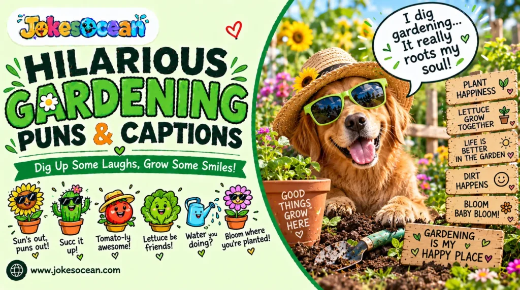 Hilarious Gardening Puns & Captions