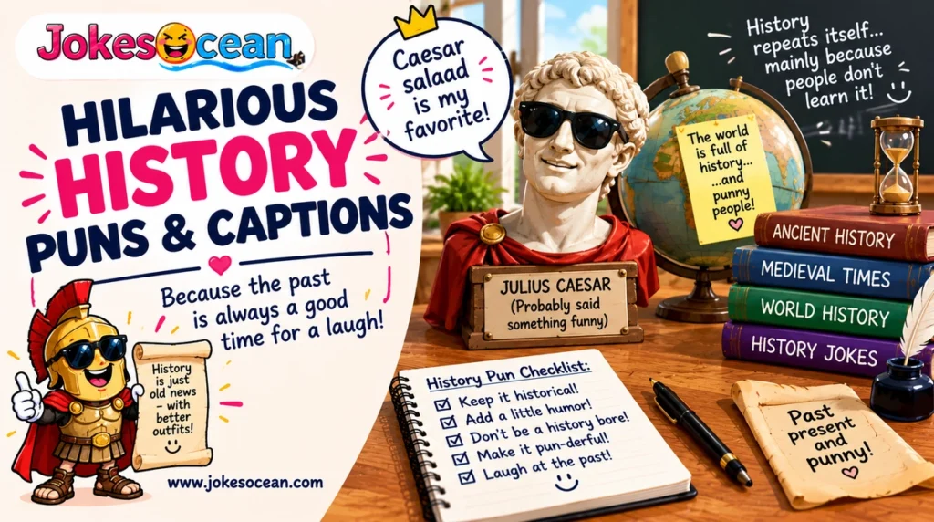 Hilarious History Puns & Captions
