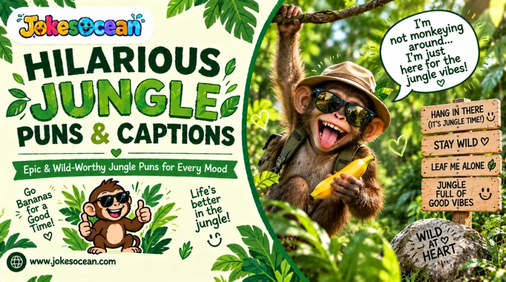 Hilarious Jungle Puns & Captions