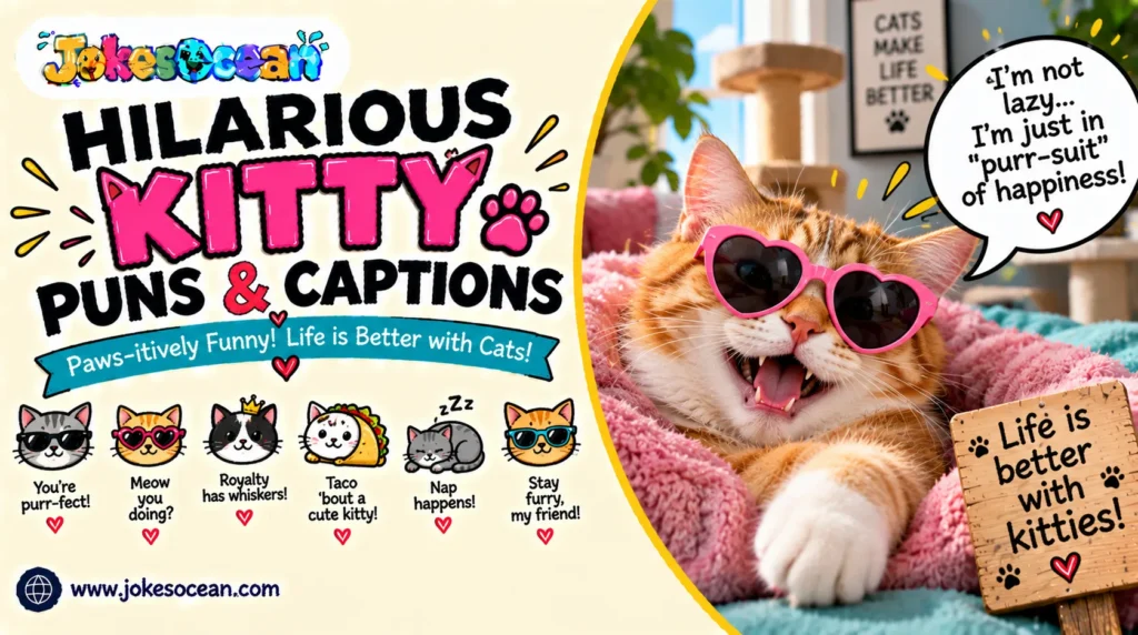 Hilarious Kitty Puns & Captions