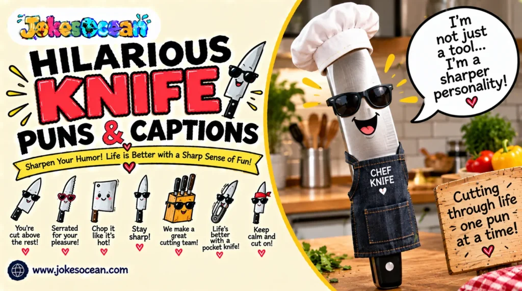 Hilarious Knife Puns & Captions
