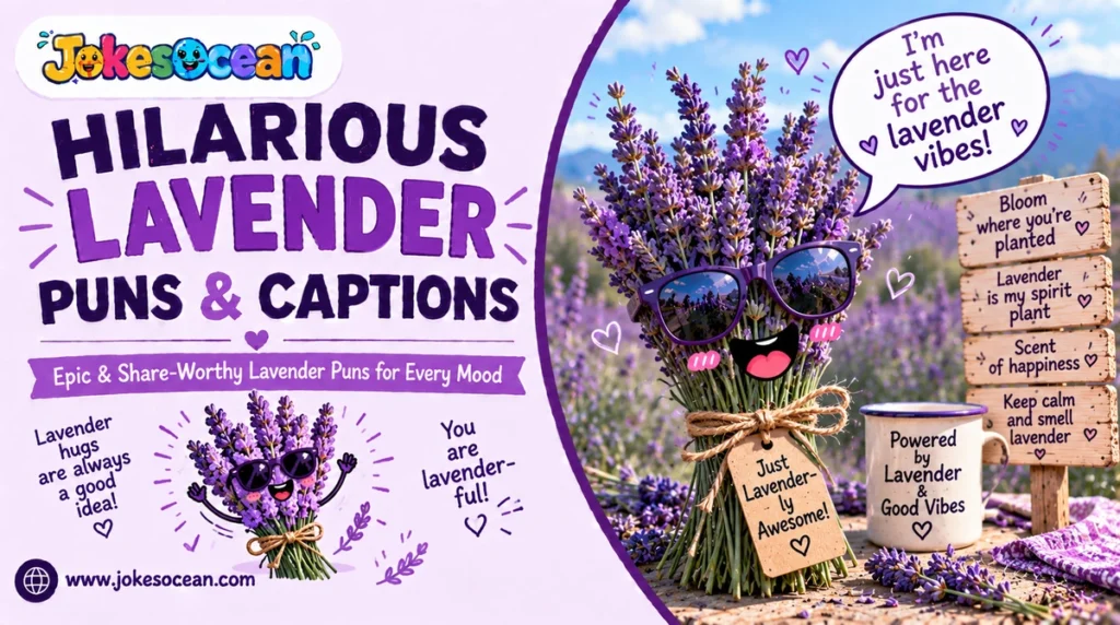 Hilarious Lavender Puns & Captions