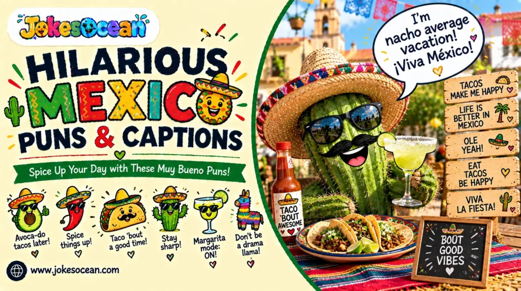 Hilarious Mexico Puns & Captions