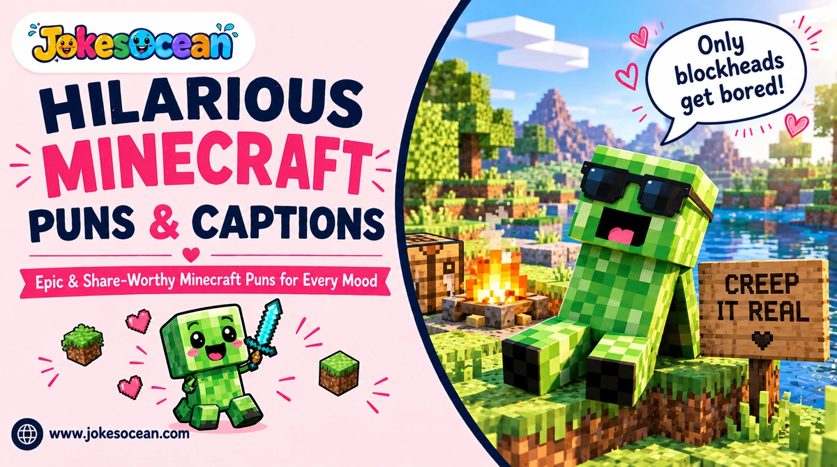 hilarious-minecraft-puns-and-captions Hilarious Minecraft Puns & Captions