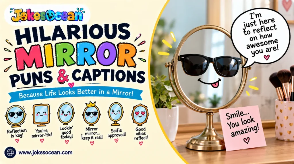 Hilarious Mirror Puns & Captions
