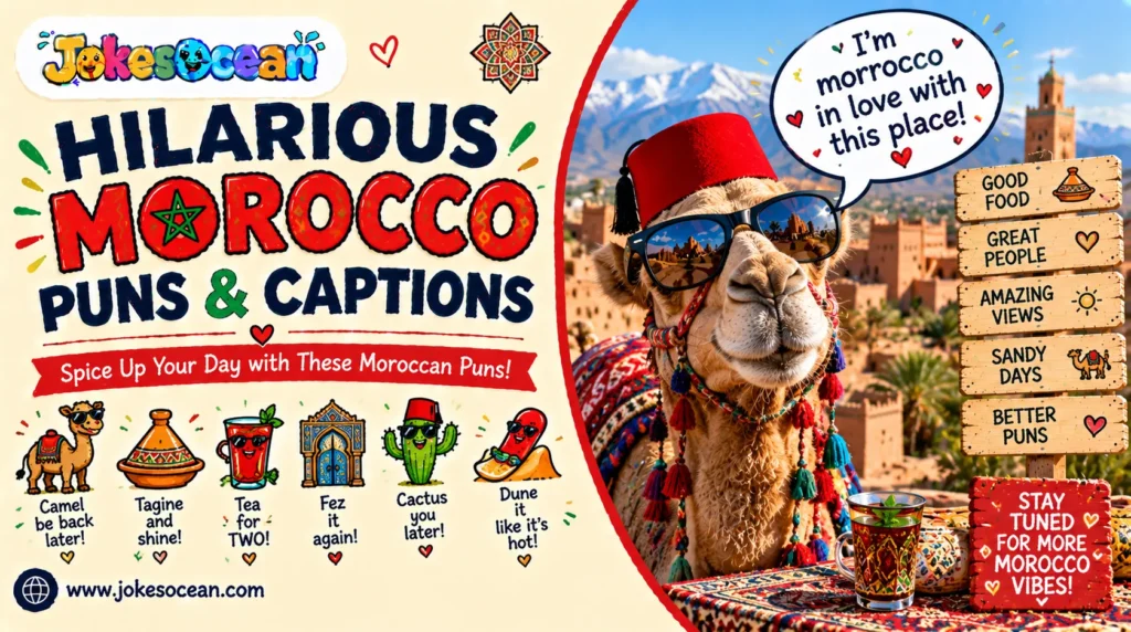 Hilarious Morocco Puns & Captions