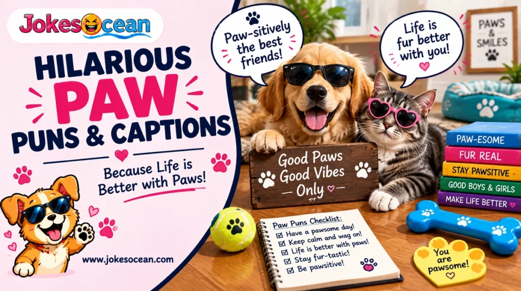 Hilarious Paw Puns & Captions