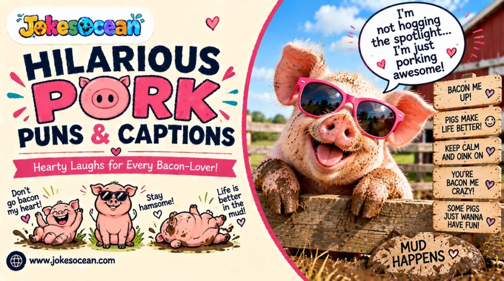 Hilarious Pork Puns & Captions