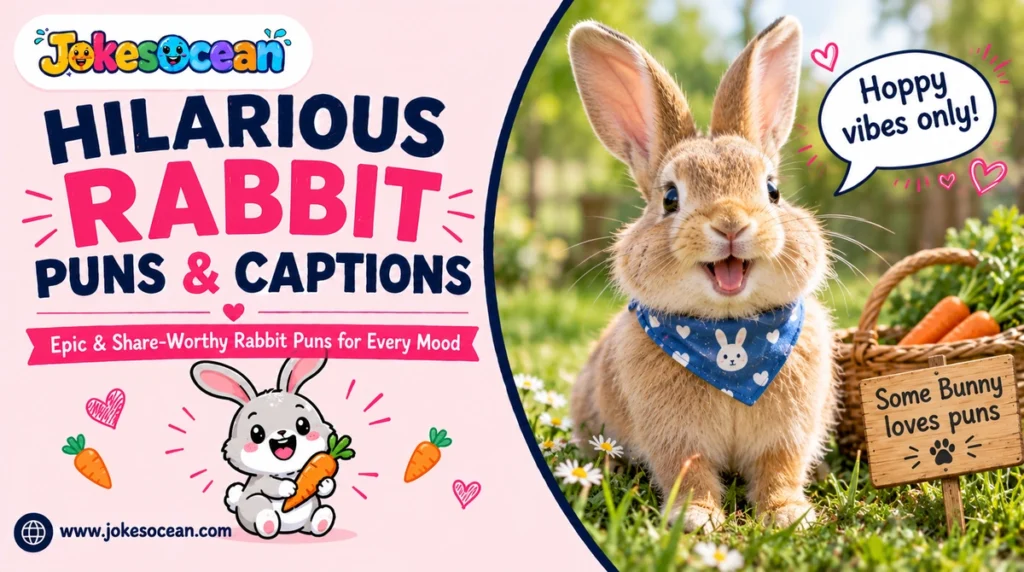 Hilarious Rabbit Puns & Captions