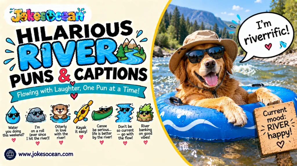 Hilarious River Puns & Captions