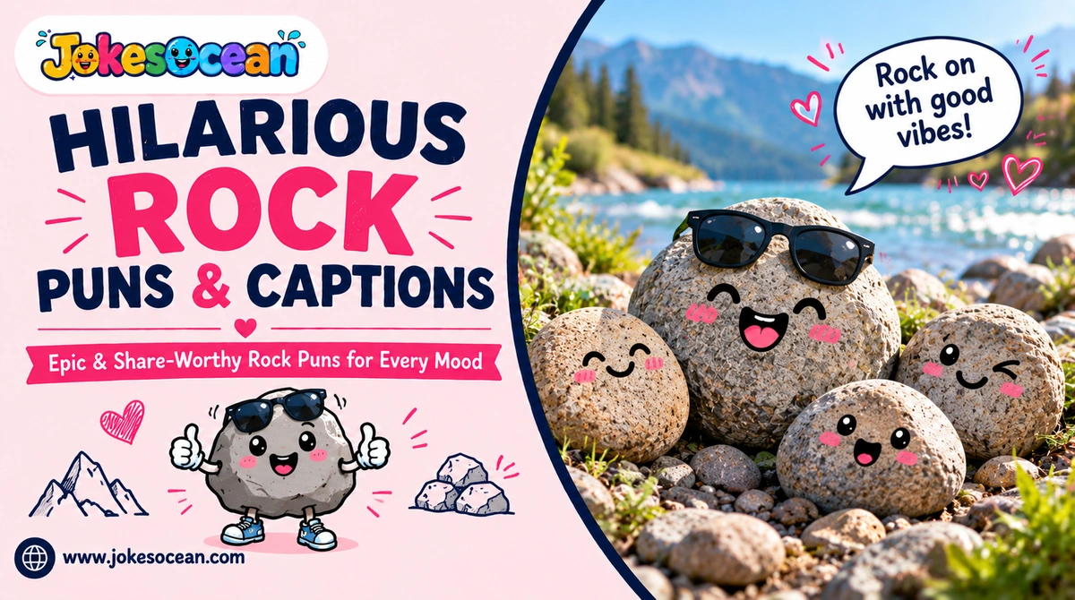 Hilarious Rock Puns & Captions