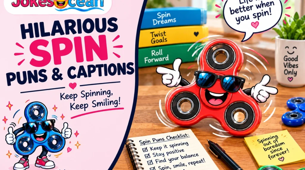 Hilarious Spin Puns & Captions