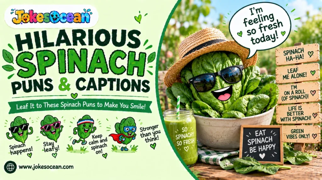 Hilarious Spinach Puns & Captions