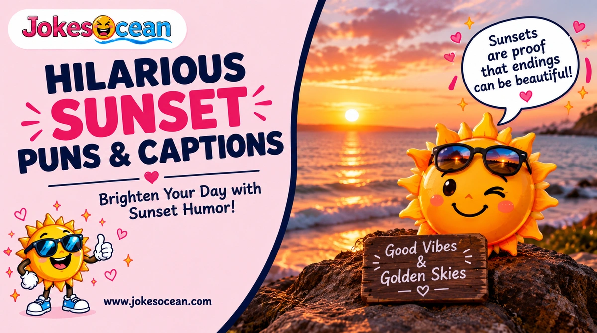 hilarious-sunset-puns-and-captions Hilarious Sunset Puns & Captions