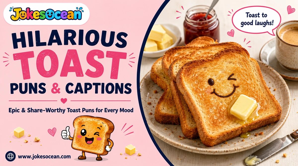 Hilarious Toast Puns & Captions