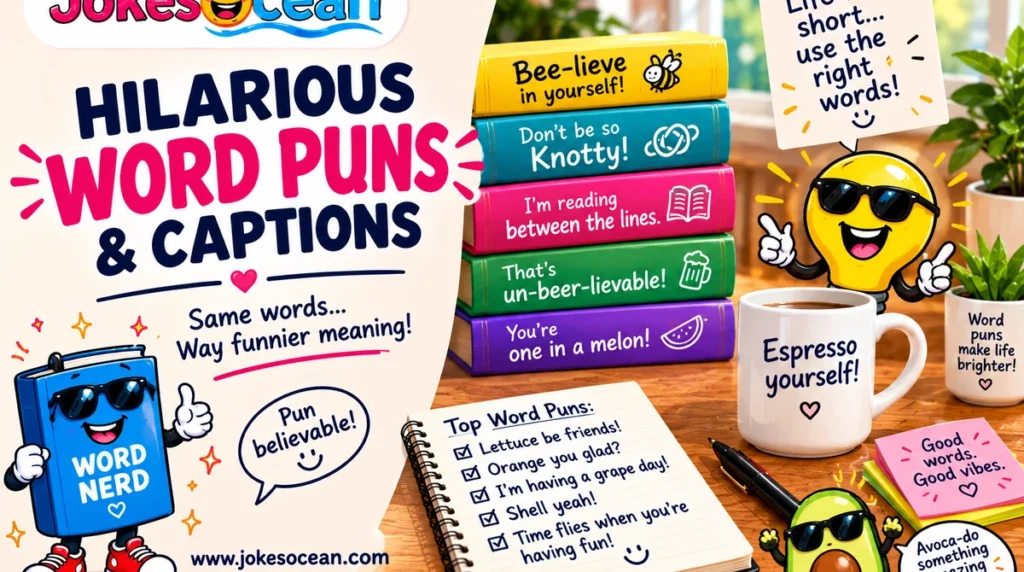 Hilarious Word Puns & Captions