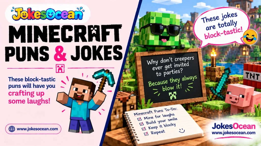 Minecraft Puns, Jokes