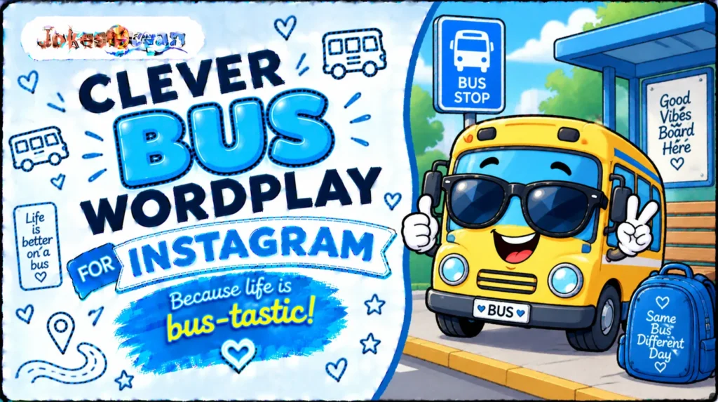 Clever Bus Wordplay for Instagram