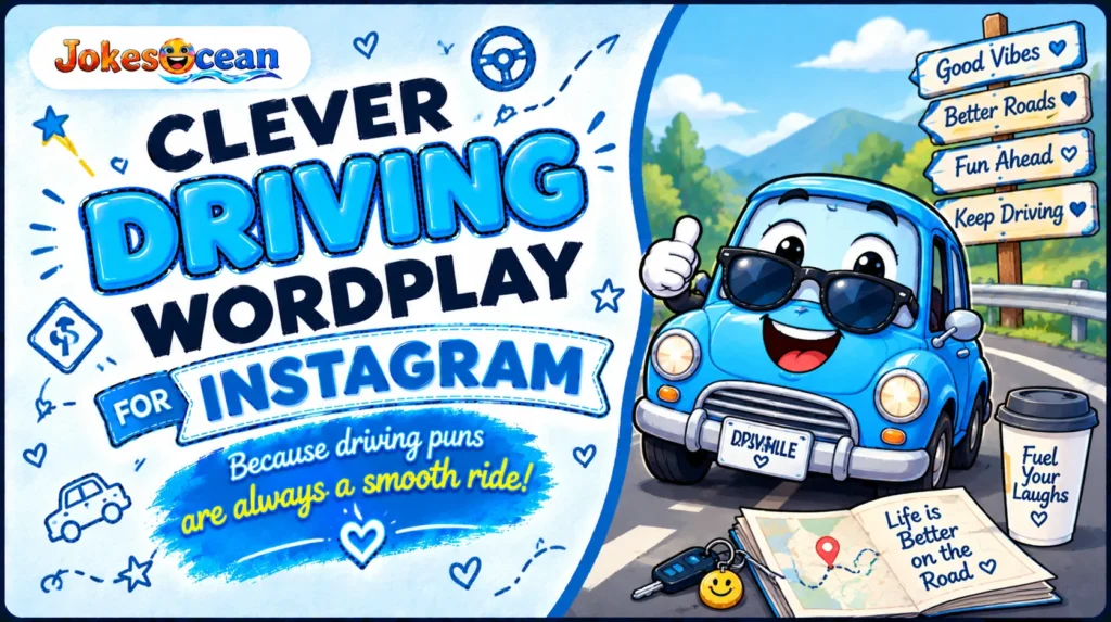 Clever Driving Wordplay for Instagram
