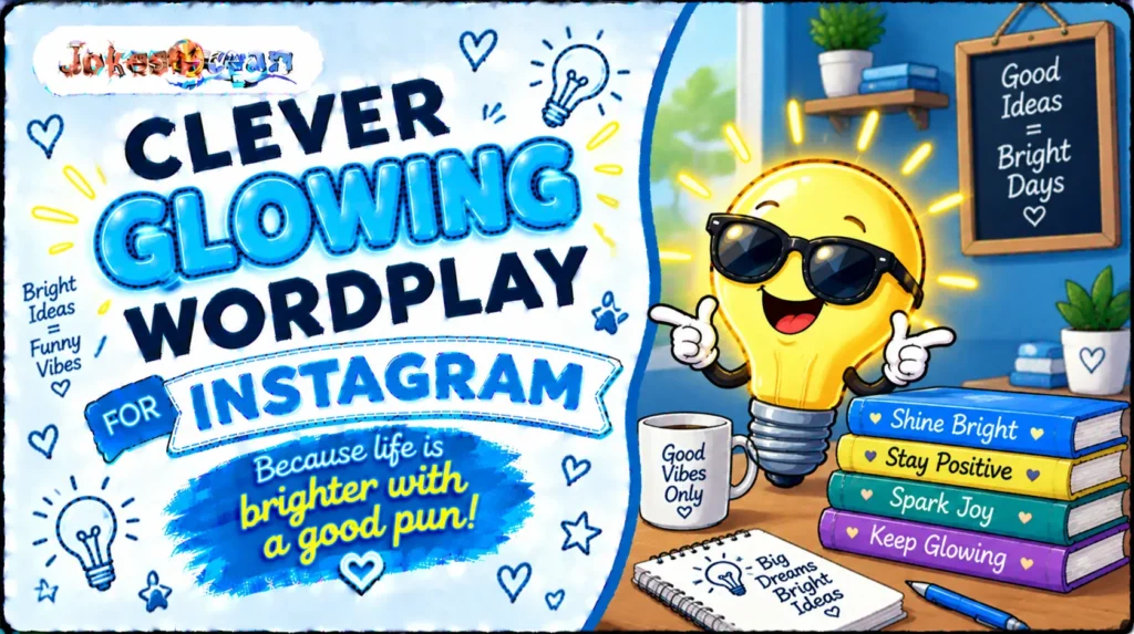 Clever Glowing Wordplay for Instagram