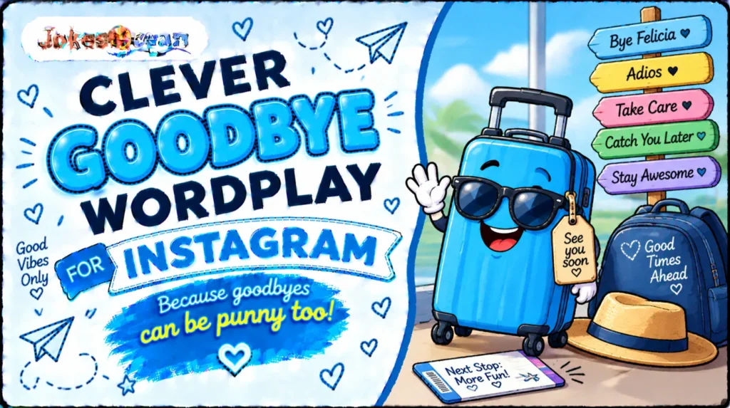 Clever Goodbye Wordplay for Instagram