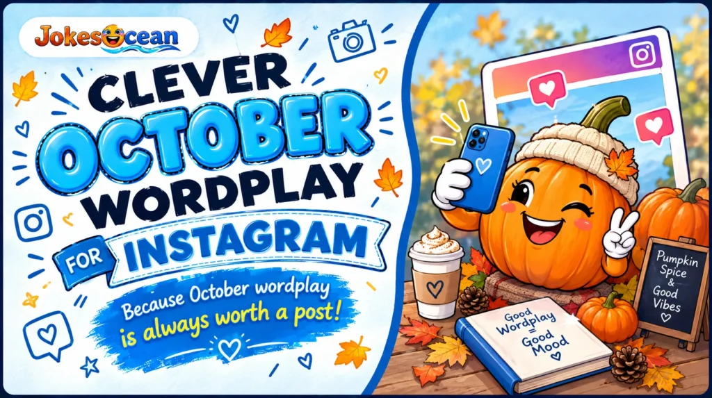 Clever October Wordplay for Instagram