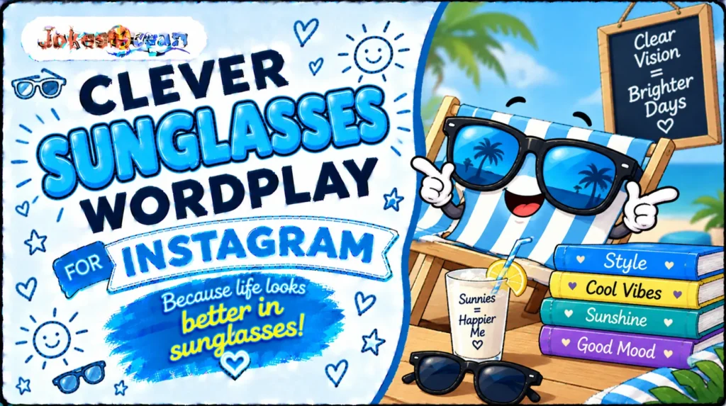 Clever Sunglasses Wordplay for Instagram