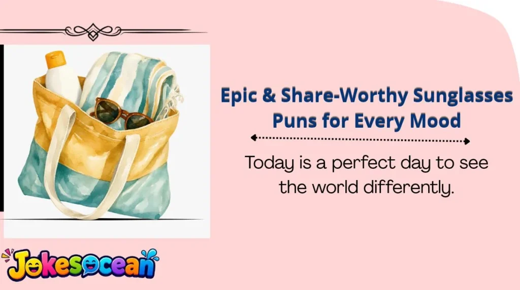 Epic & Share-Worthy Sunglasses Puns for Every Mood