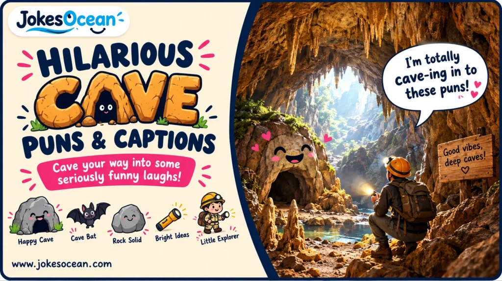 Hilarious Cave Puns & Captions