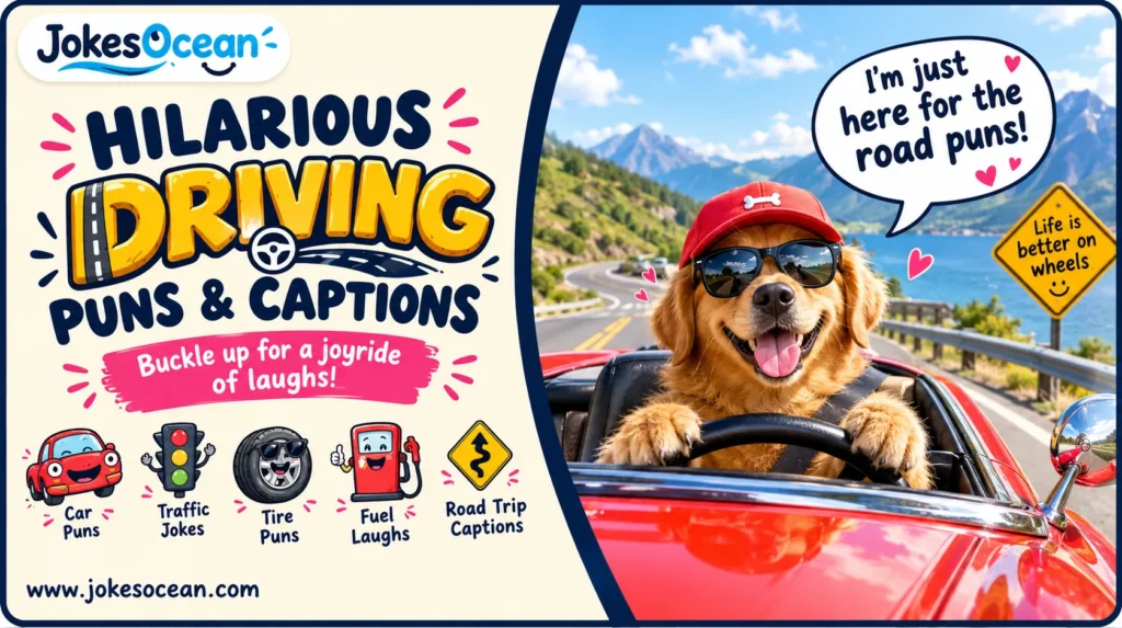 Hilarious Driving Puns & Captions 